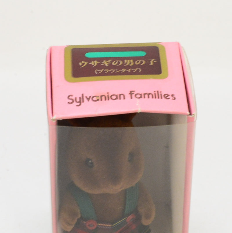 [Used] BROWN RABBIT BOY U-03-650 Epoch Japan Sylvanian Families