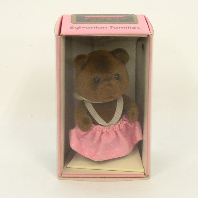 [Used] BROWN BEAR GIRL KU-06-480 Epoch Japan Sylvanian Families