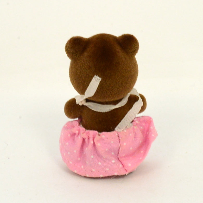 [Used] BROWN BEAR GIRL KU-06-480 Epoch Japan Sylvanian Families