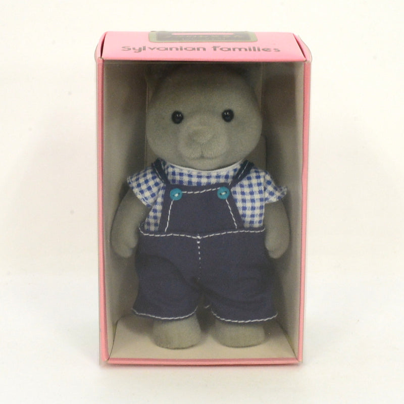 [Used] GRAY BEAR FATHER REPRINTED EDITION KU-11 Epoch Calico 2004 Sylvanian Families