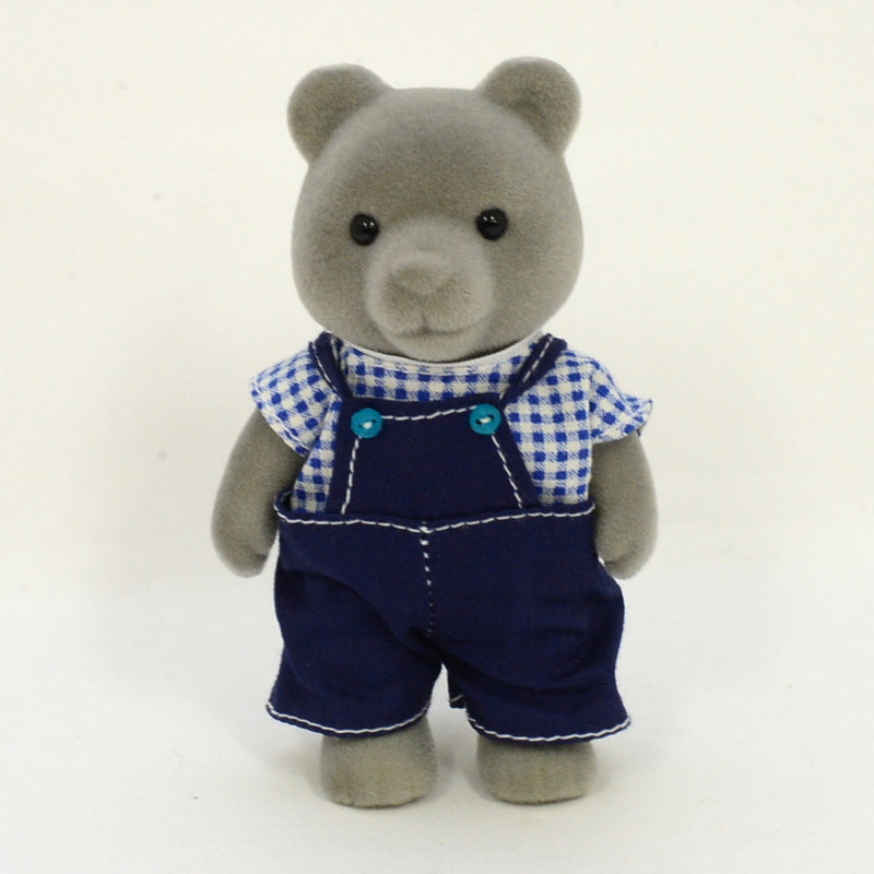 [Used] GRAY BEAR FATHER REPRINTED EDITION KU-11 Epoch Calico 2004 Sylvanian Families