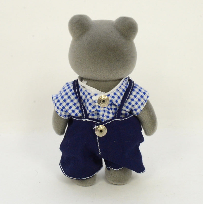 [Used] GRAY BEAR FATHER REPRINTED EDITION KU-11 Epoch Calico 2004 Sylvanian Families