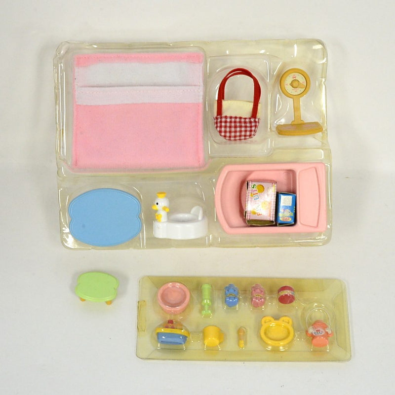 [Used] BABY GOODS SET KA106 Retired Rare Japan Epoch Sylvanian Families