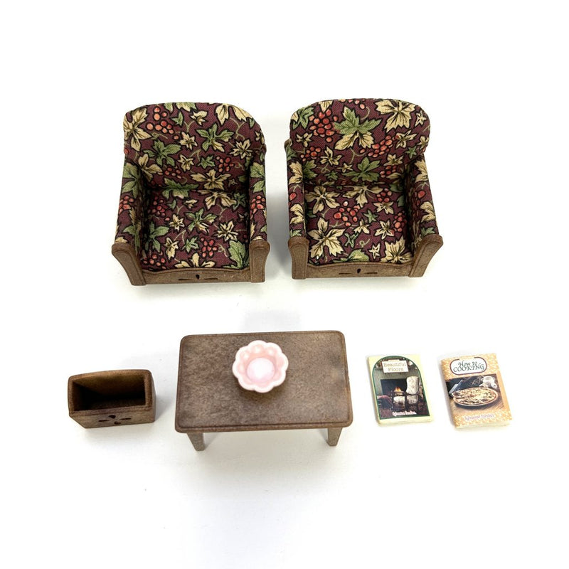 [Used] ARM CHAIR SET KA-509 Epoch Japan Sylvanian Families