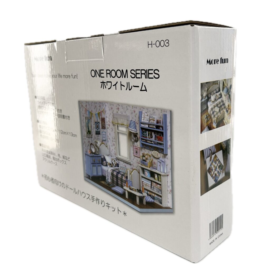 Miniature Dollhouse DIY Kit White Room Morefun