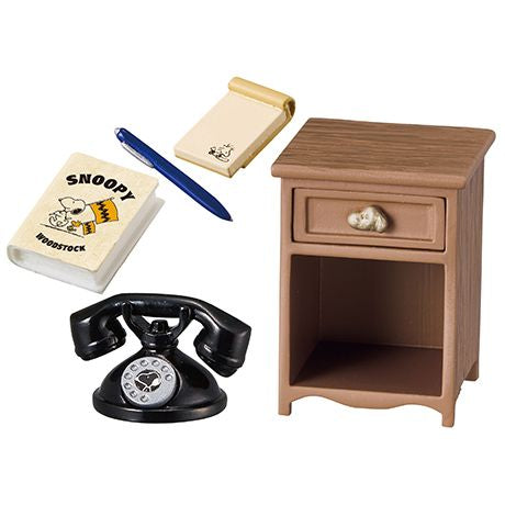 Snoopy Retro Brooklyn Style Complete Set For Miniature Dollhouse Re-ment