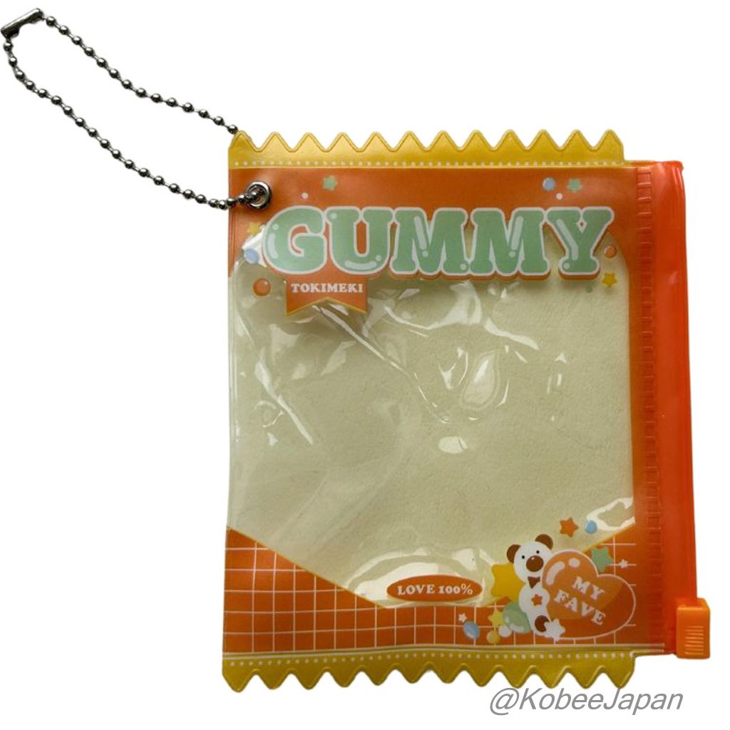 Llavero Seria Gummy Naranja PVC Seria