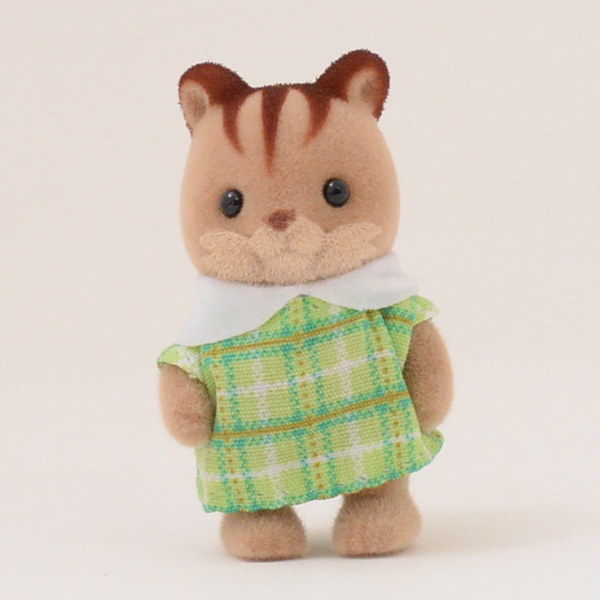 Parque Sylvanian Ibaraido Baby Squirrel Green Calico Critters