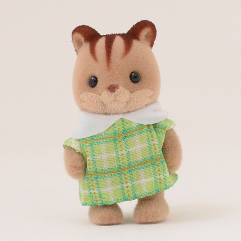 Sylvanian Park Ibaraido BABY SQUIRREL GREEN 森林家族