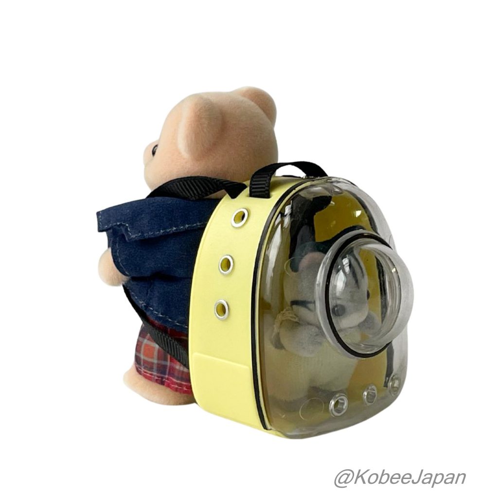 Mochila de animales de juguete en cápsula 3 rosa