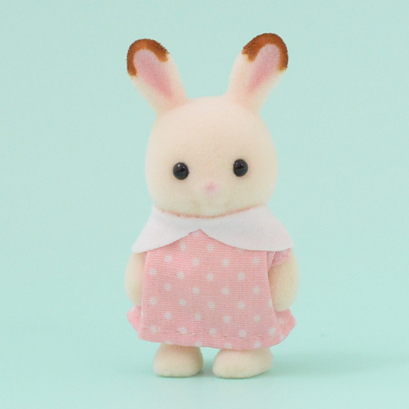 Sylvanian Park Ibaraido BABY CHOCOLATE RABBIT PINK Calico Sylvanian Families