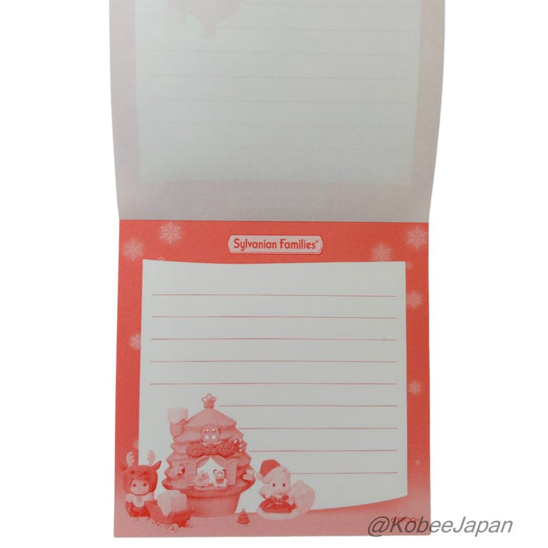 SQUARE NOTEPAD FRIENDS CHRISTMAS BABY PAIR Sylvanian Families