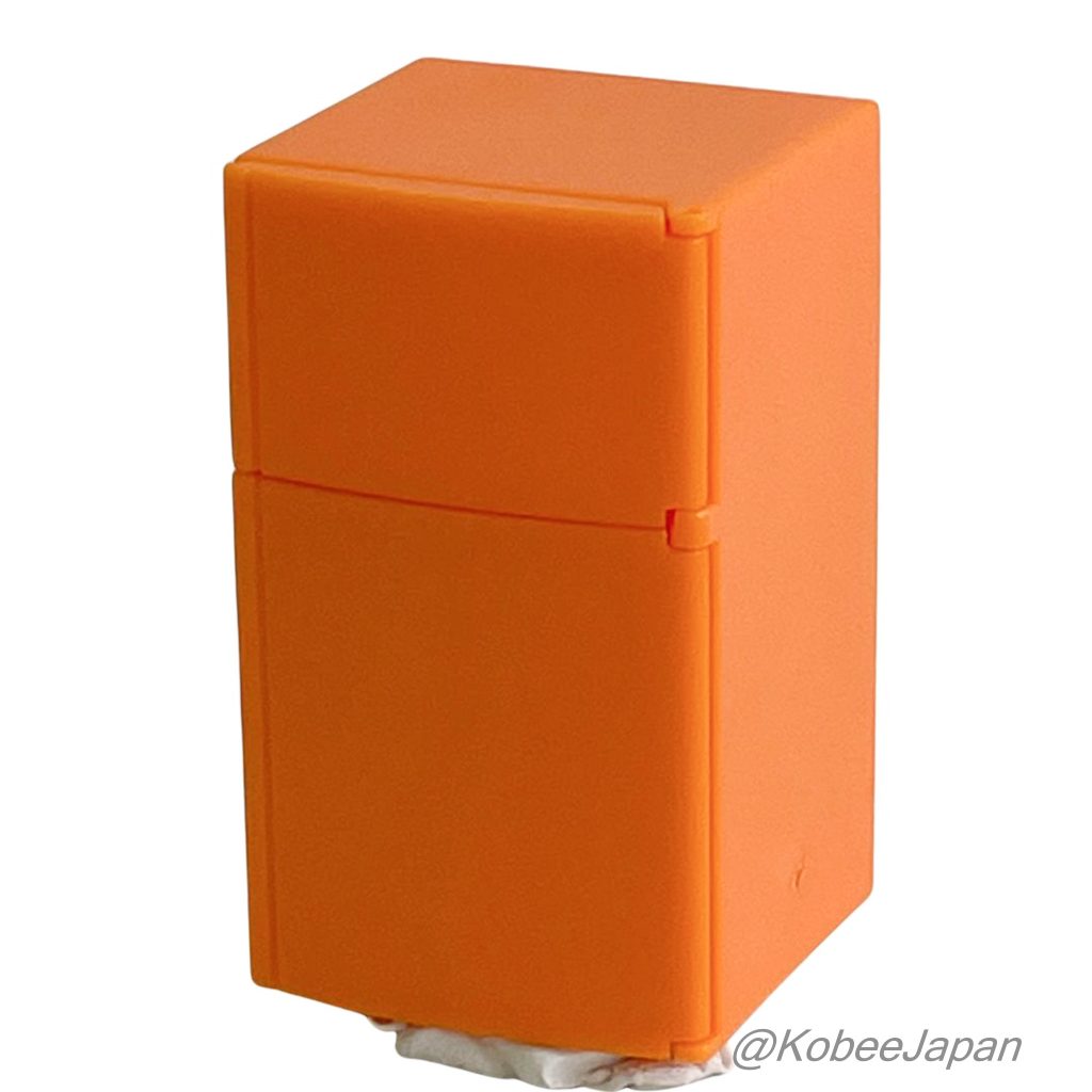 Capsule Toy Mini-réfrigérateur lumineux 2 Rétro Orange 2 Canettes de Bière Lumière Blanche JDREAM