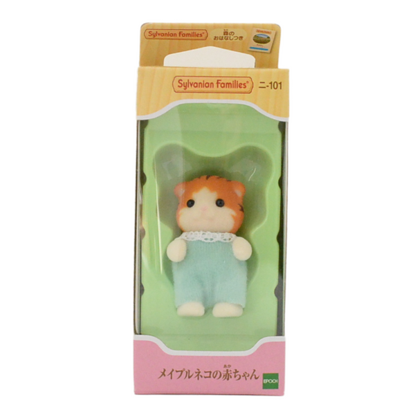 MAPLE CAT BABY GREEN Epoch Japan NI-101 Sylvanian Families