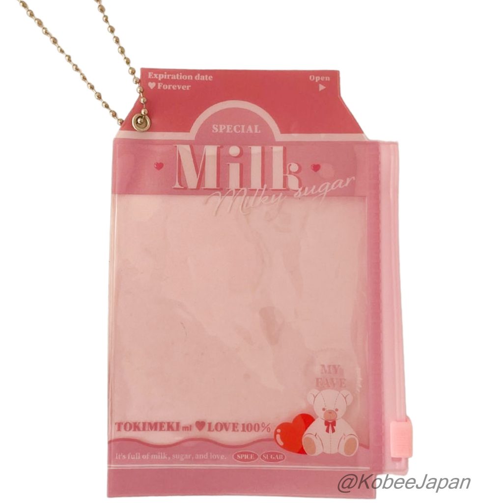 Porte-clés Seria Rose Lait PVC