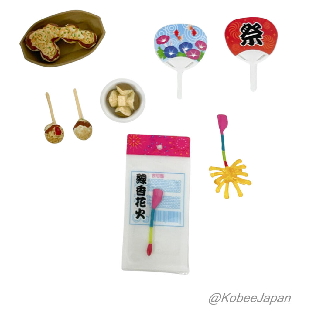 [used] Memories of the Festival - A Summer Night Market All 8 type set Re-ment