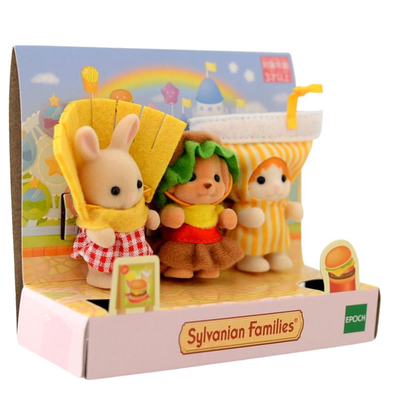 35th BABY TRIO HAMBURGER SET New-release Sylvanian Families