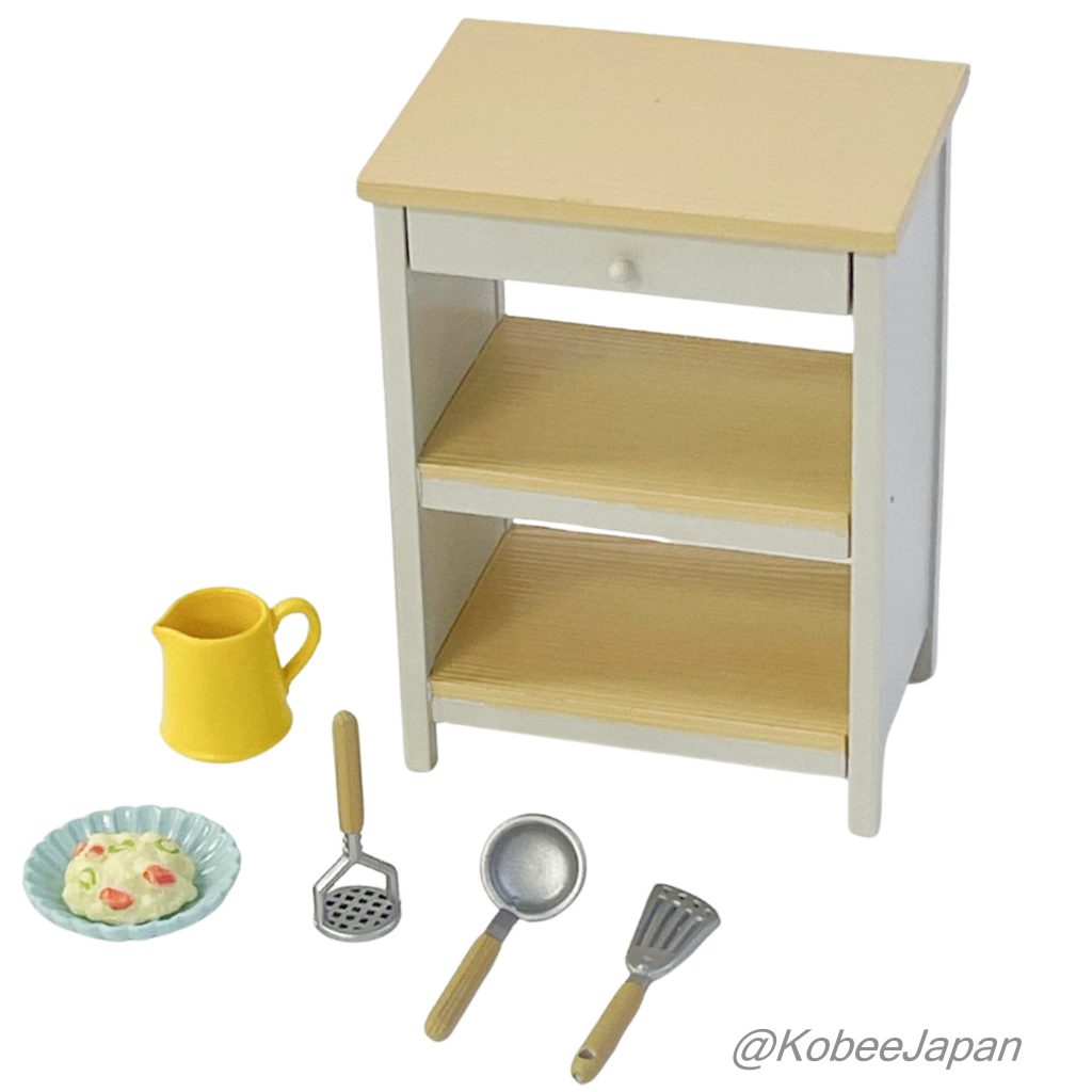 [used] Kitchen Tools 8 piece complete set. Re-ment