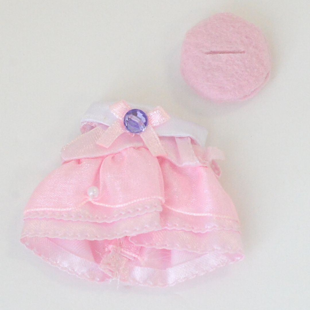 Girl's Pink Dress With A Beret Fan Club 96874 Sylvanian Families Calico Critters