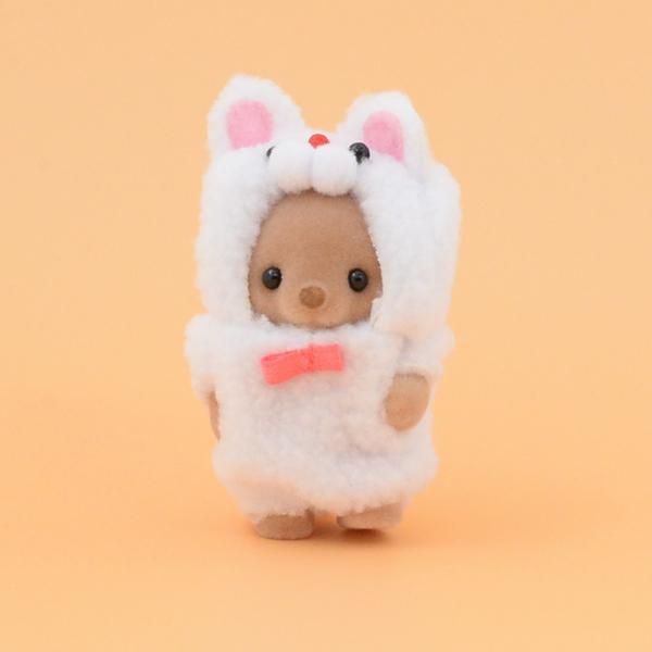 35th Anniversary SEA OTTER BABY IN WHITE CAT COSTUME Sylvanian Families