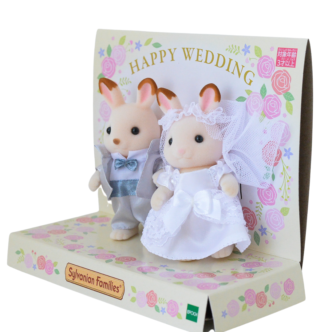 Ensemble de mariage lapin en chocolat Fan Club Sylvanian Families Calico Critters