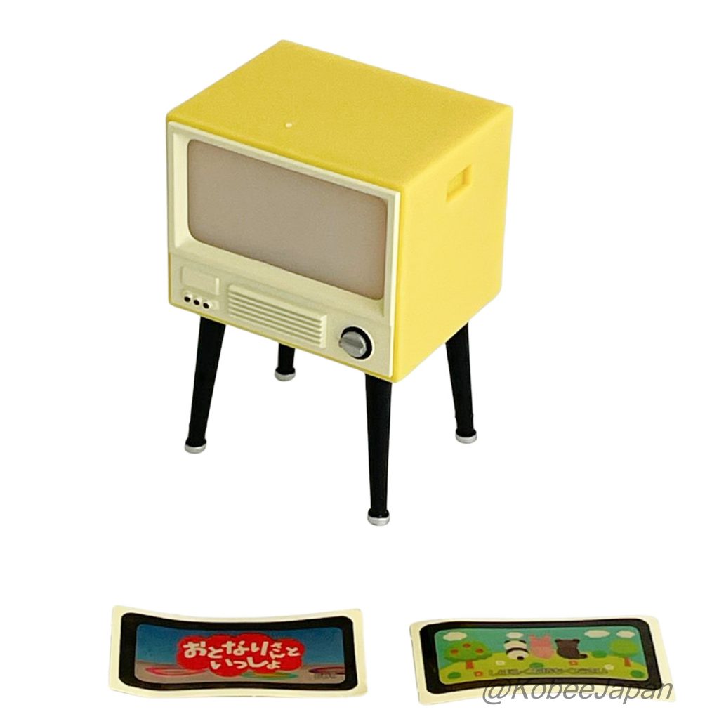 Capsule Toy Rétro TV Lumière Mascotte 3 Jaune avec Lumière Jaune JDREAM