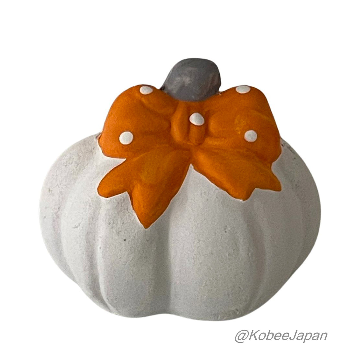 Resin Object - Ribbon Pumpkin White Natural Kitchen
