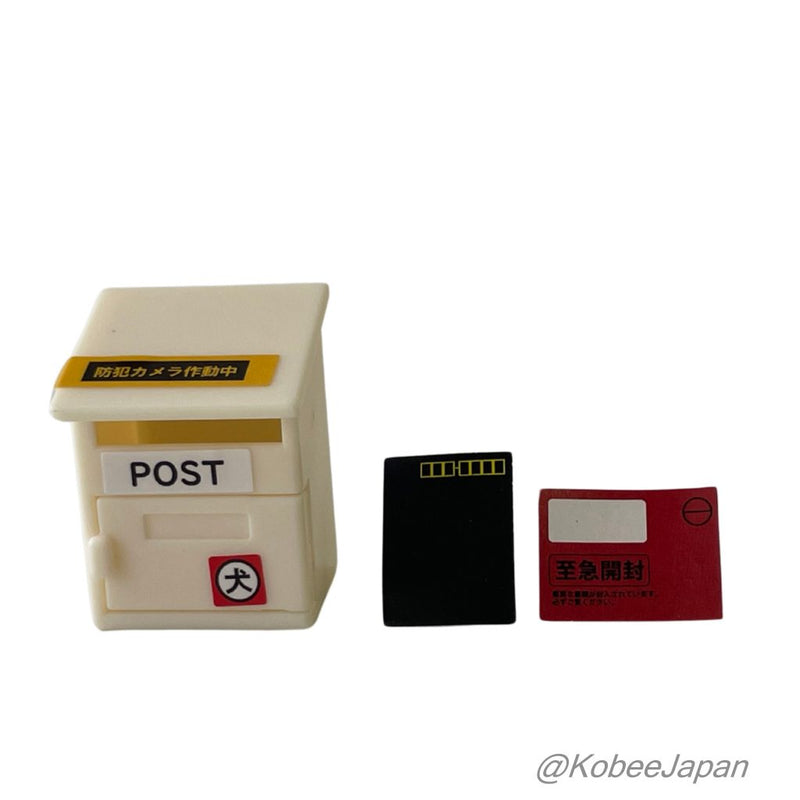 [Used] CAPSULE TOY LITTLE MAILBOX 3 WALL WHITE Japan tarlin