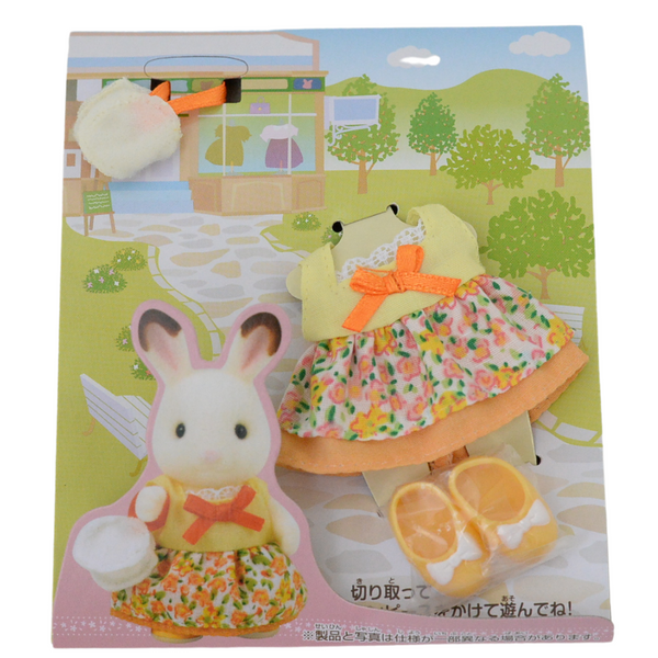 ORANGE DRESS FOR GIRLS D-25 Epoch Sylvanian Families