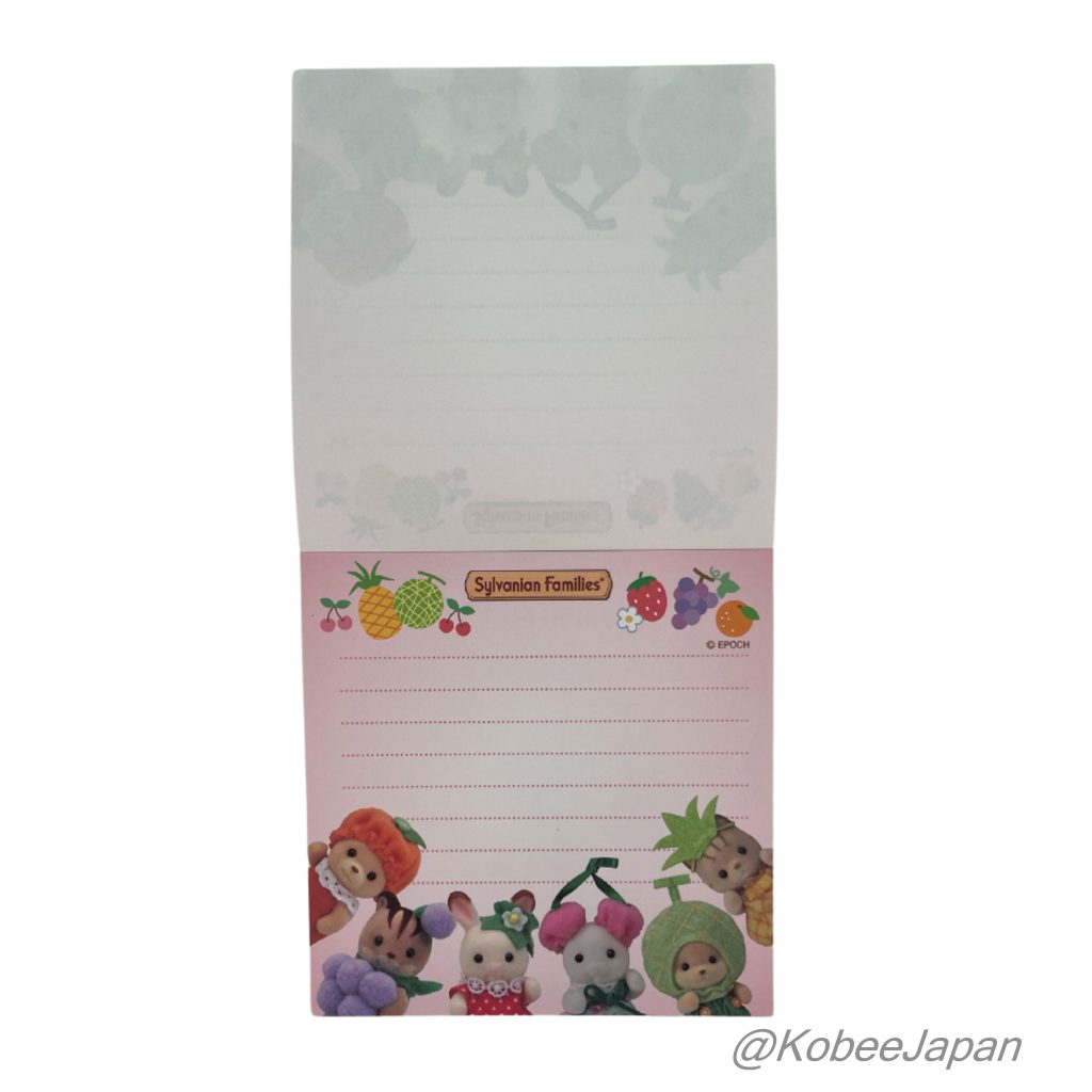 Bloc de notas cuadrado estacionario Fruta Sylvanian Families Calico Critters