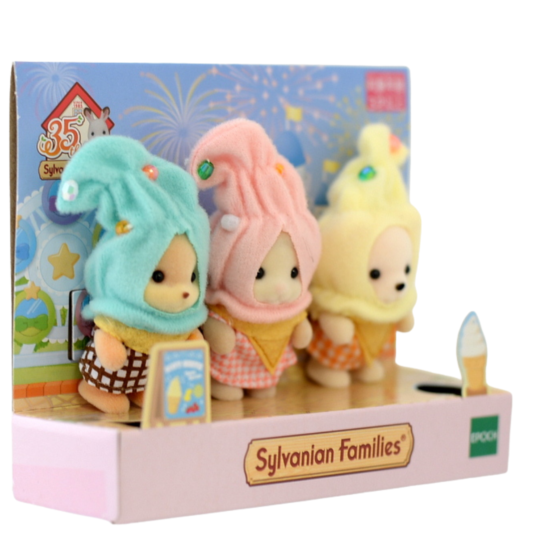 35th Anniversary Soft Serve Ice Cream Trio 2020 14512 Sylvanian Families Calico Critters