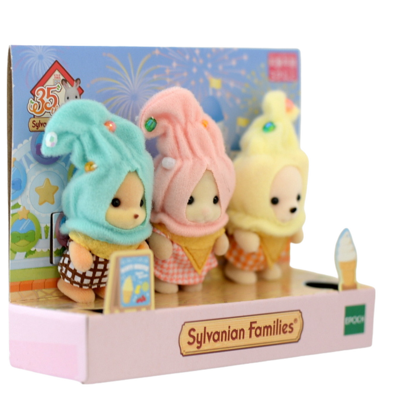 35e anniversaire Soft Serve Crème glacée Trio Crème Calico Critters