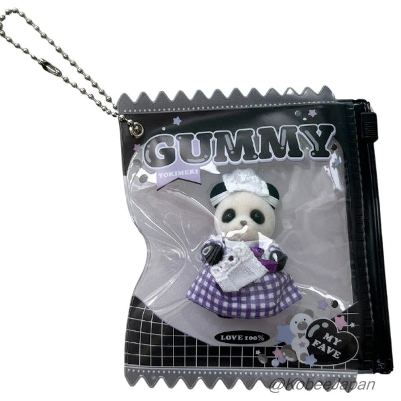 SERIA KEYCHAIN GUMMY BLACK PVC Japan Seria