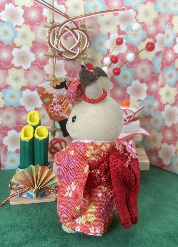 HANDMADE KIMONO FOR MOTHER CREPE RED/PINK Japan handmade