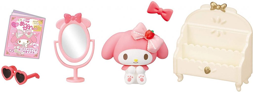 Chambre de My Melody avec fraise pour maison de poupée miniature n° 1 2021 Re-ment