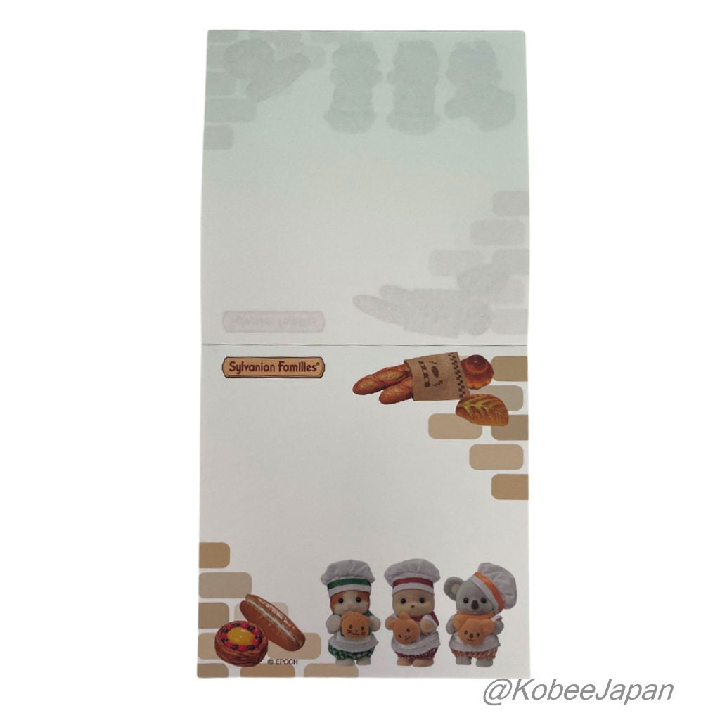 Stationary Square Notepad Bread Sylvanian Families Calico Critters