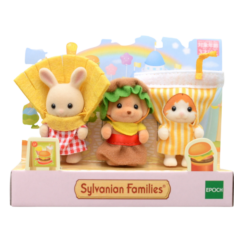 35th BABY TRIO HAMBURGER SET New-release Sylvanian Families