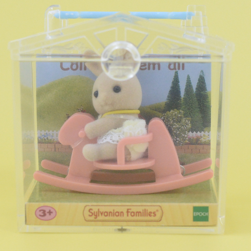 BABY CARRY CASE ROCKINGHORSE IVORY RABBIT Baby 92846 Epoch Sylvanian Families