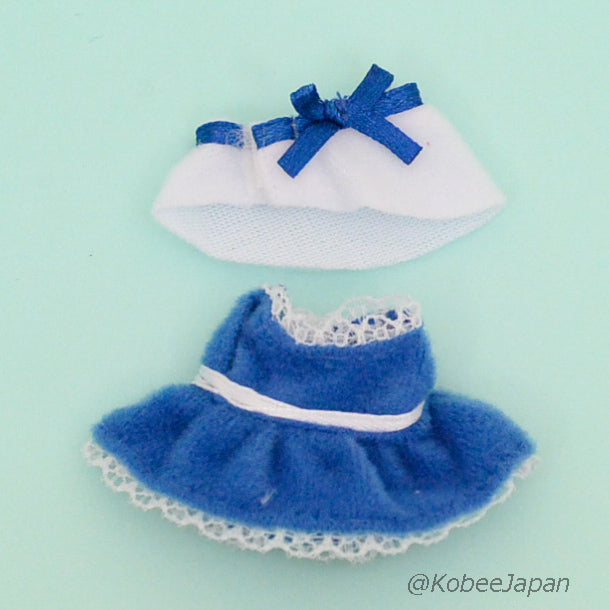 Artículo limitado Vestido de fiesta azul Chica Japón Calico Critters