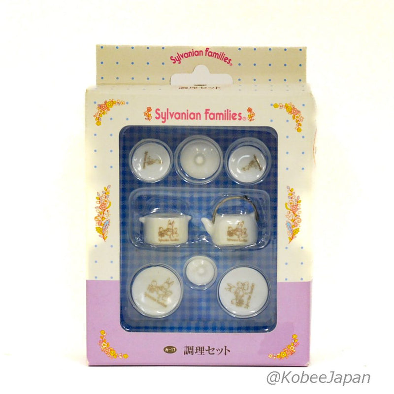 Retired CERAMIC KITCHENWARE SET KA-17 Japan Sylvanian Families