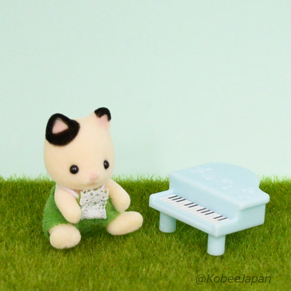 Serie de recital para bebés 5 Gato carbón piano Sylvanian Families Calico Critters