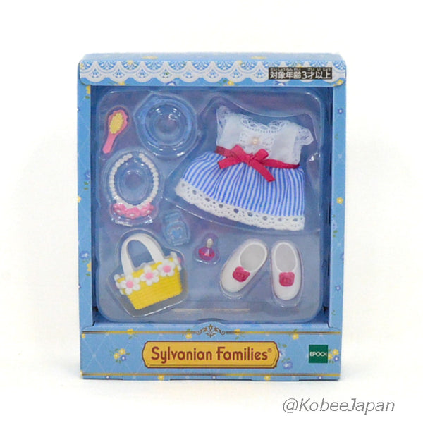 GIRL'S DRESS & ACCESSORY LIGHT BLUE Japan Sylvanian Families