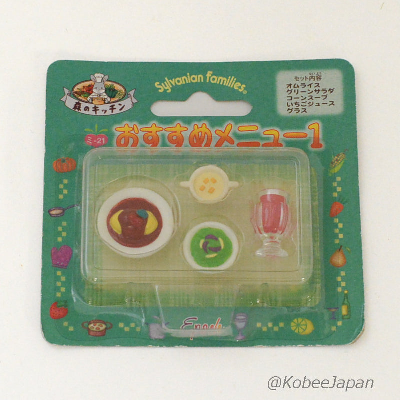 FOREST KITCHEN MENU No.1 Epoch Japan MI-21  Sylvanian Families