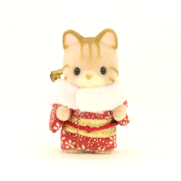 条纹猫宝宝胸针-日式 Sylvanian Families