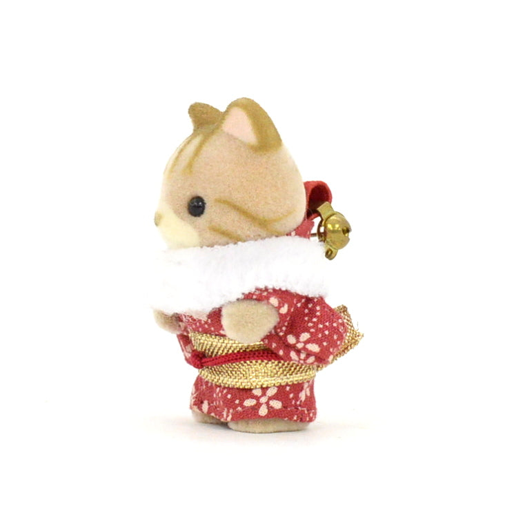 STRIPED CAT BABY BROOCH-Japanese style Sylvanian Families