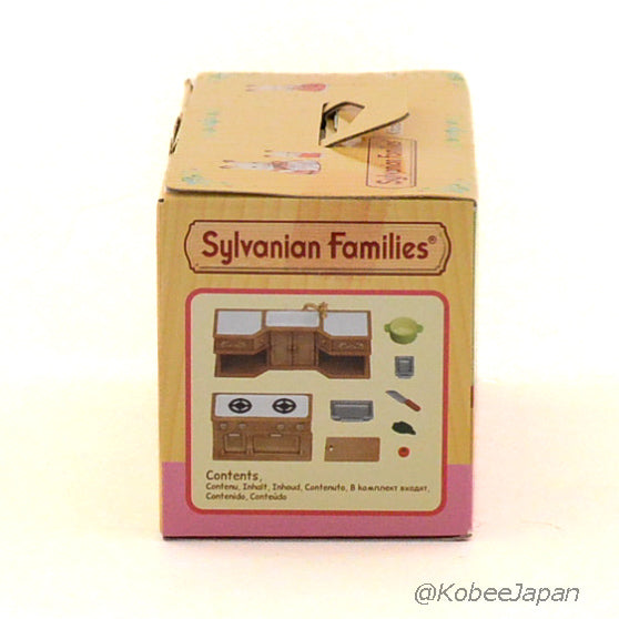 KITCHEN STOVE, SINK & COUNTER SET Epoch 5222 Sylvanian Families