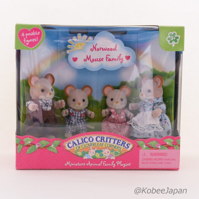 Calico Critters NORWOOD MOUSE FAMILY CC1635 Sylvanian Families Sylvanian Families