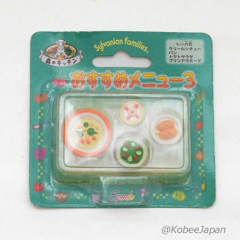 FOREST KITCHEN MENU No.3 Epoch Japan MI-23  Sylvanian Families