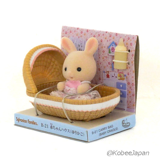 Baby Carry Case Cradle Milk Rabbit 2012 B-21 Sylvanian Families Calico Critters
