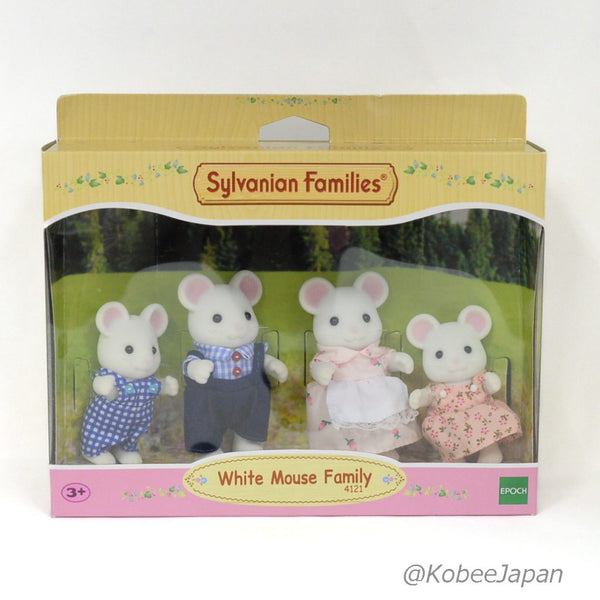 WHITE MOUSE FAMILY 4121 Figure Epoch Sylvanian Families